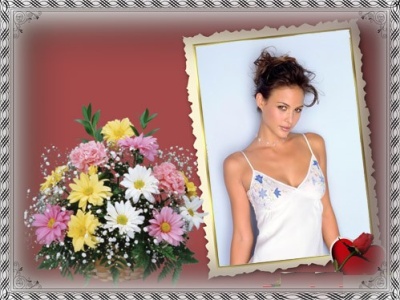 скачать Романтическая фоторамка - Цветы для Любимой бесплатно или скачать фотошоп фильтр шаблон кисти шрифт